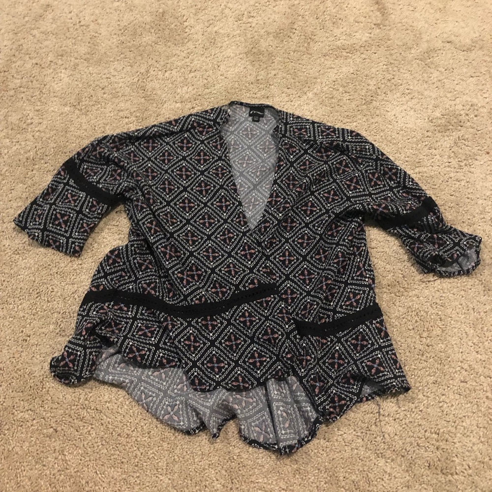 Black cardigan, black beach cover up